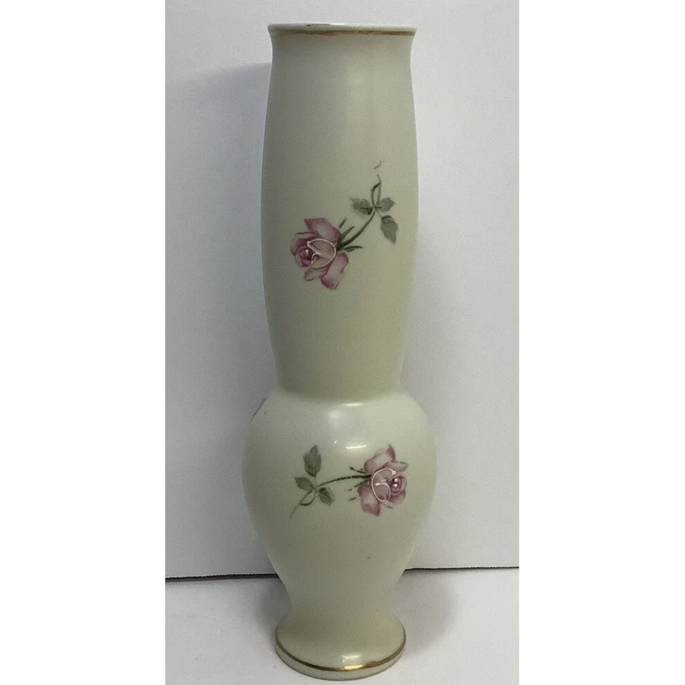 Vintage Norleans Slim Floral Vase‎ Japan Roses